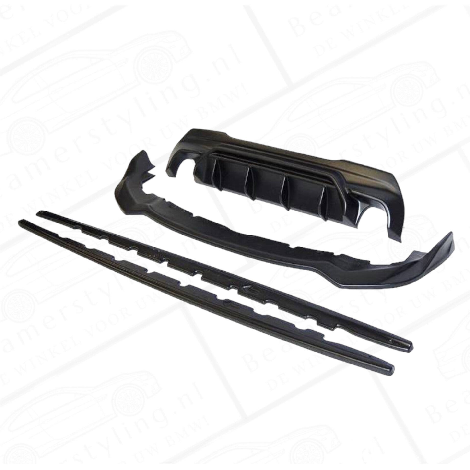 Aanzet pakket - BMW F40 - M Performance look | Mat zwart