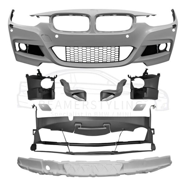 Voorbumper - BMW F30 / F31 - M Pakket look - PDC/SRA | 2012-2015