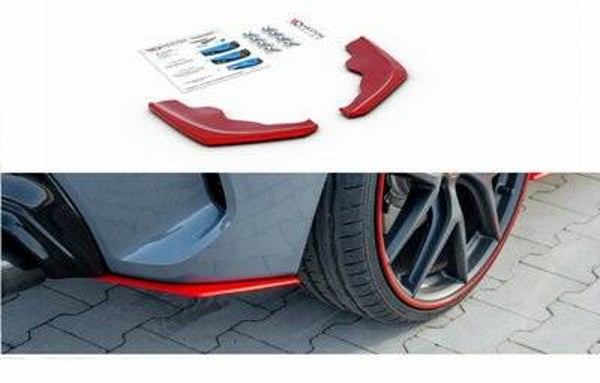 Achterbumper splitters V2 - BMW F40 - Rood - Maxton Design