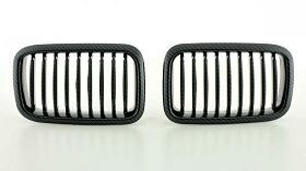 BMW 3 SERIE NIEREN / GRILL DELEN CARBON LOOK E36 1991 - 1996