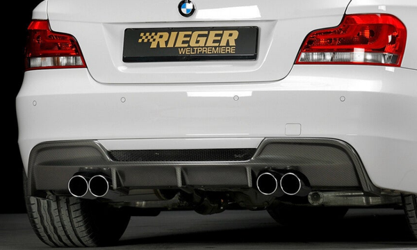 BMW 1 SERIE DIFFUSER UITSPARING LINKS + RECHTS REIGER TUNING E82 / E88