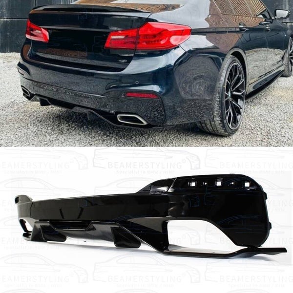 Diffuser - BMW G30 / G31 - M Performance look - Glanzend Zwart