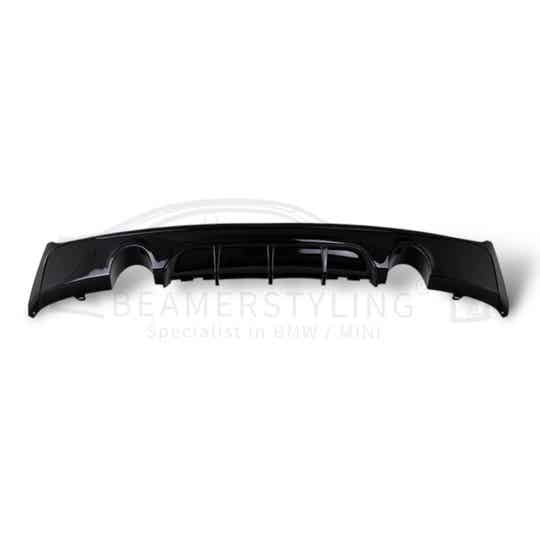 Diffuser - BMW F22 / F23 - M Performance look - Hoogglans zwart - M235i / M240i