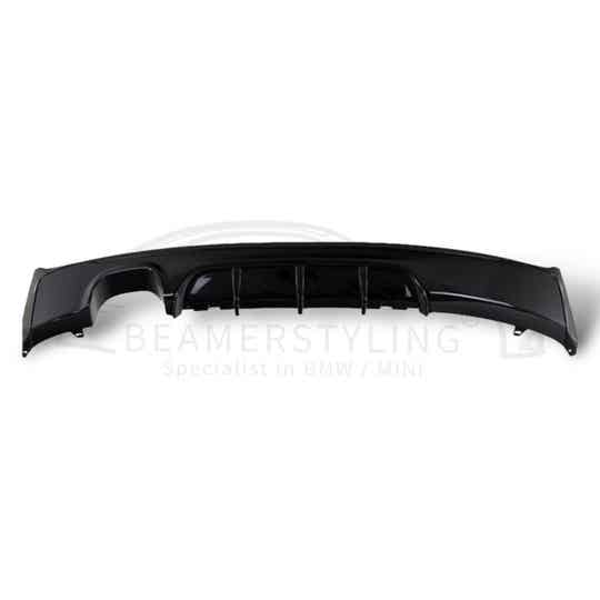 Diffuser - BMW F22 / F23 - M Performance look - Hoogglans zwart