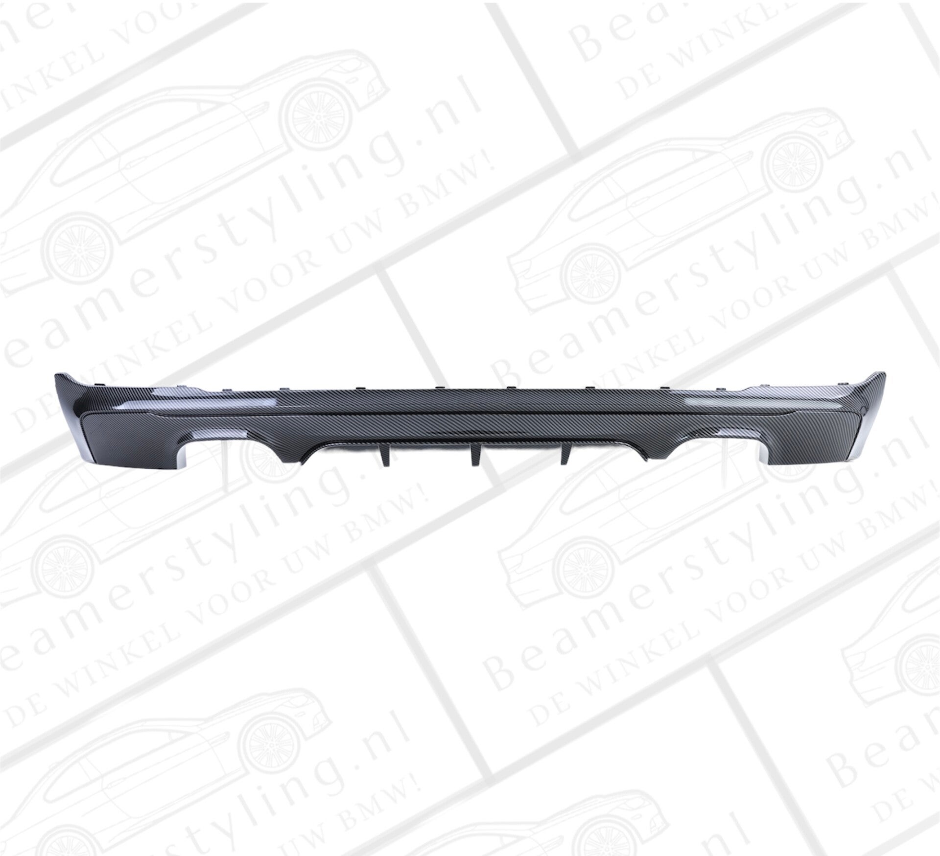 PERFORMANCE DIFFUSER CARBON LOOK BMW F22 / F23 4 UITLATEN