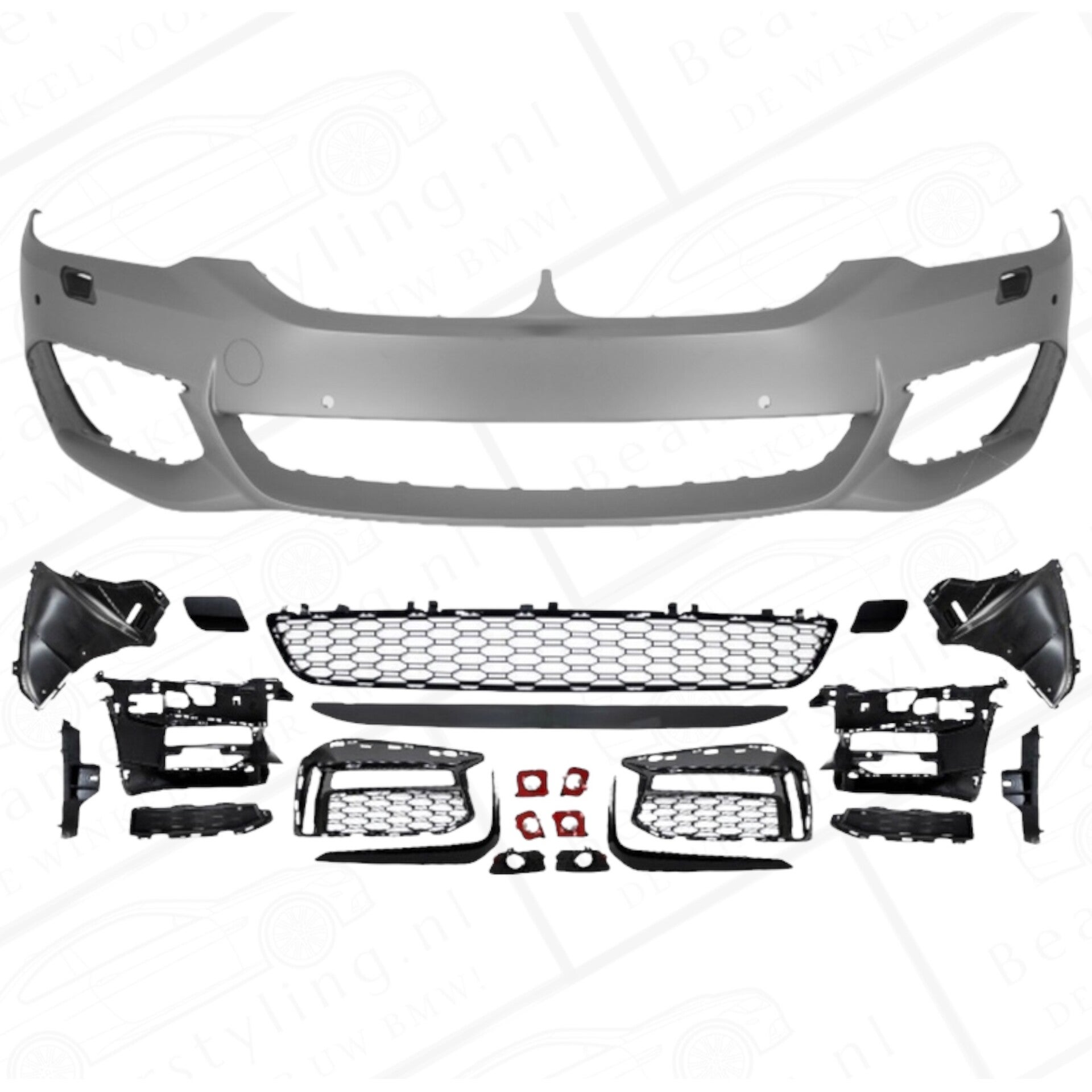 Voorbumper - BMW G30 / G31 - M Pakket Look - 6x PDC | 17-20