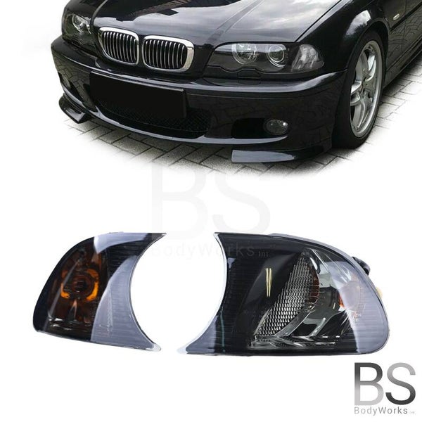 Knipperlichten set - BMW E46 Coupé / Cabrio - Zwart / Chroom | 2001 - 2003