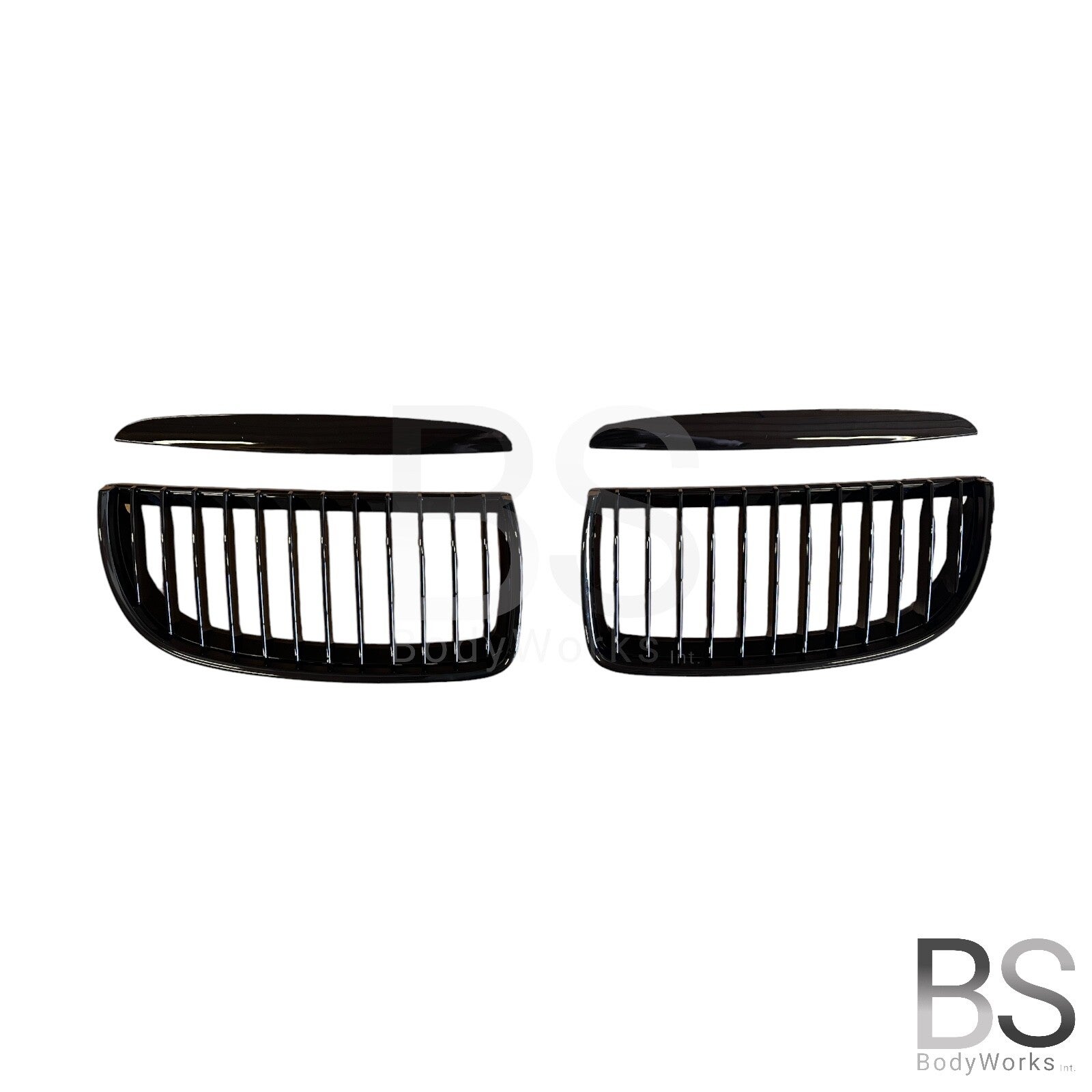 Nieren - BMW E90 / E91 - Hoogglans zwart | 2005-2008