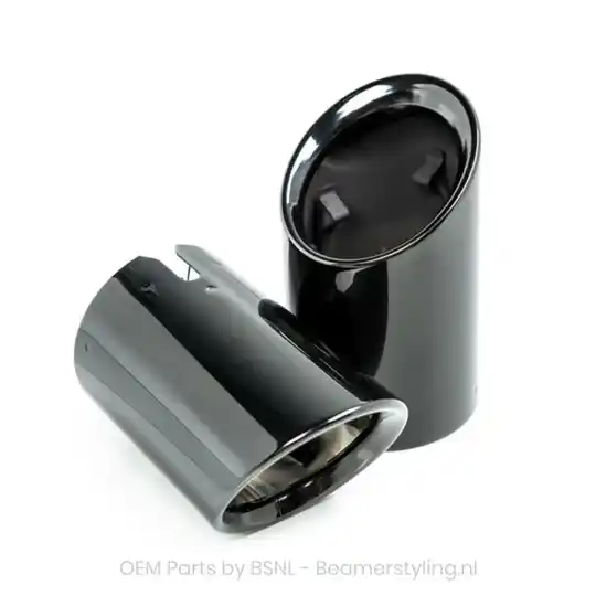 Uitlaat sierstukken - BMW G20/G21 - Black/Chrome - 318i 320i 330i 330d 330e | Origineel BMW