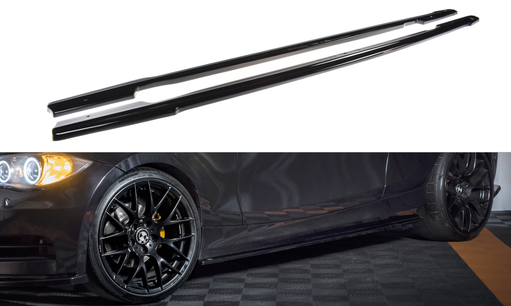 Side skirt extensions - BMW E81 / E82 / E88 -  M pakket - Maxton Design | 07-12