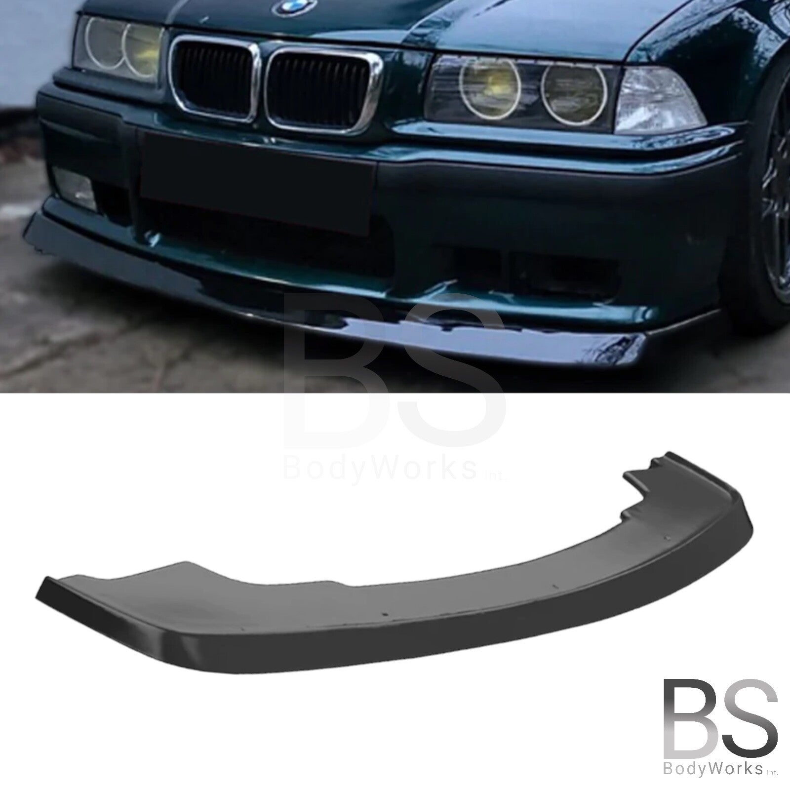 Front lip - BMW 3 Serie E36 - Hoogglans zwart | 1991-2000