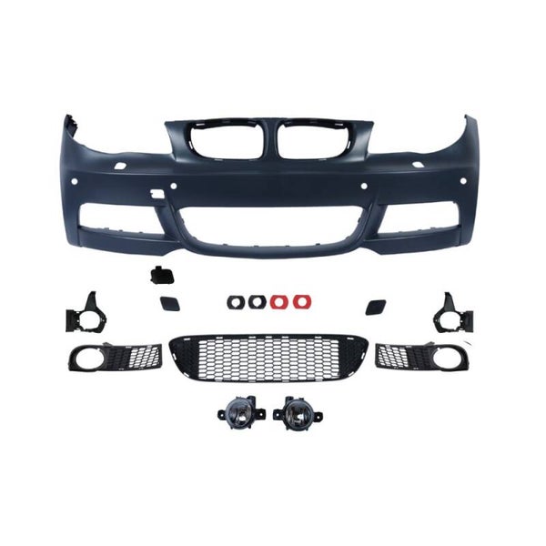 BMW 1 SERIE VOORBUMPER M PAKKET LOOK INCL PDC EN MISTLAMPEN E81 / E87 / E82 / E88