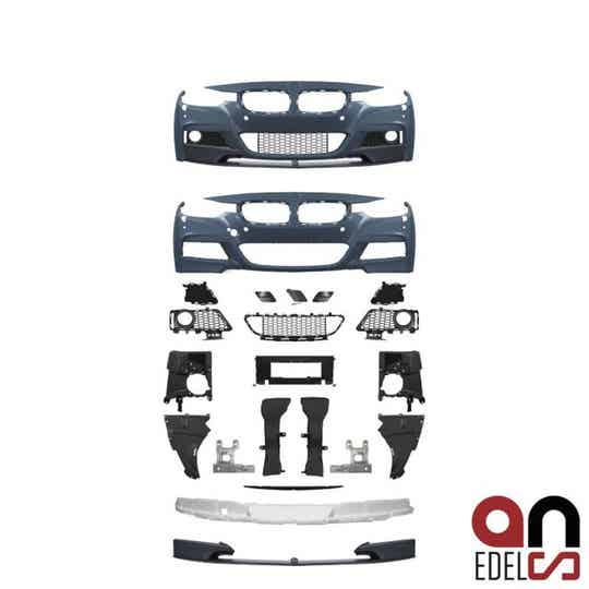 M SPORT PAKKET LOOK VOORBUMPER MET FRONT LIP BMW 3 SERIE F30 / F31