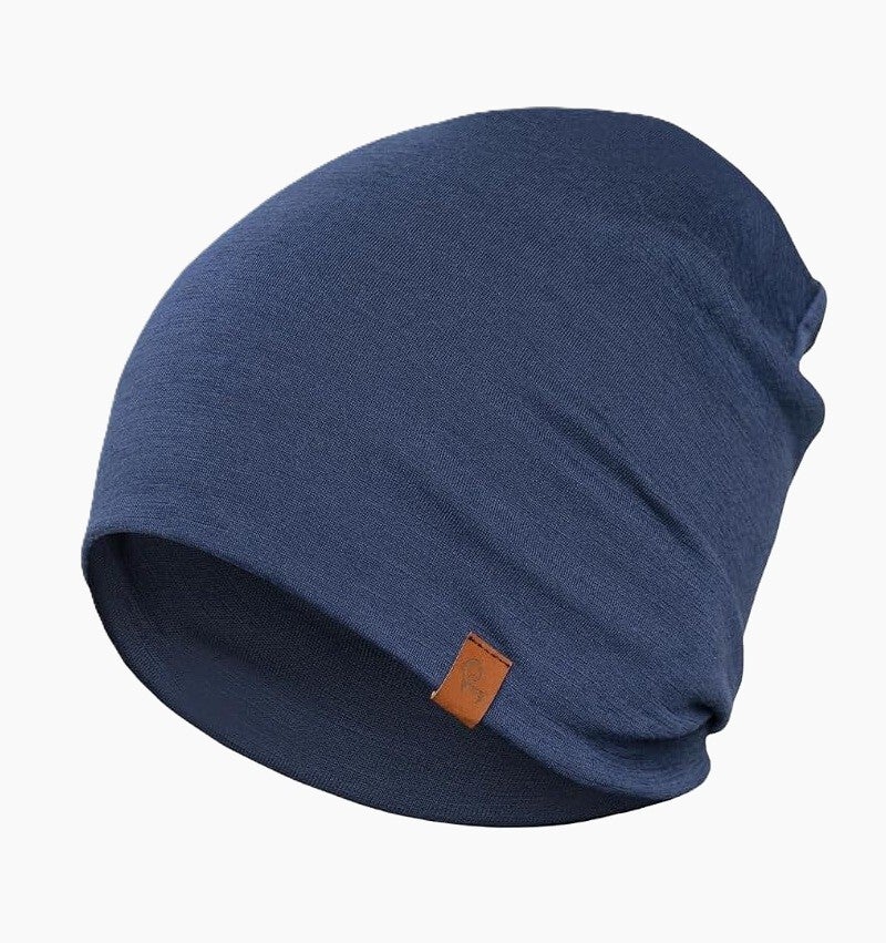 10830 M Menique beanie muts merinowol Denim Blue