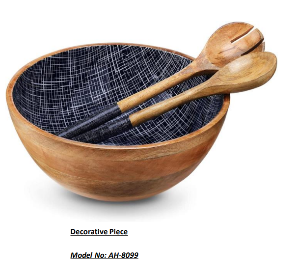 Mango Salad Bowl Set for Two – Crafted for Style and Sharing