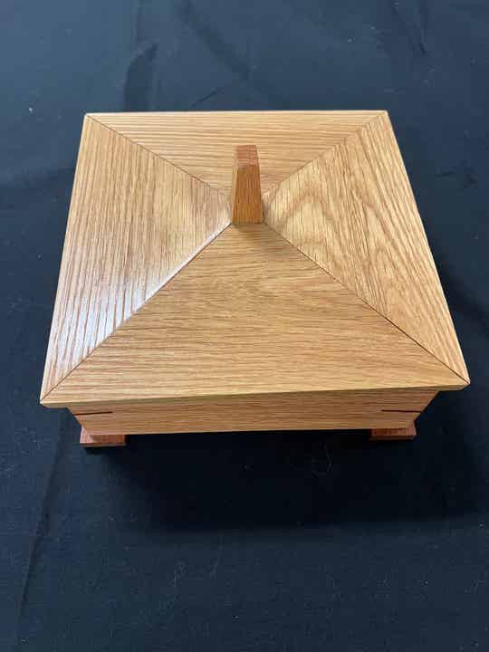 Pagoda Jewelry Box - Created from Oak and Walnut