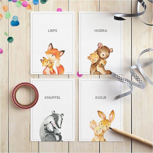 Mini kaartjes knuffel