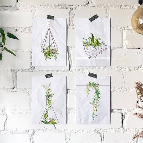 Mini kaartjes plantjes