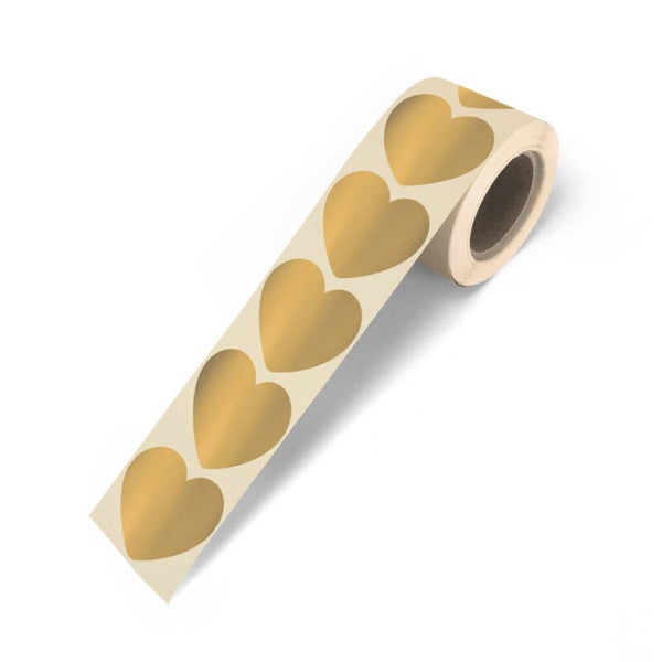 Hartjes stickers 5 cm