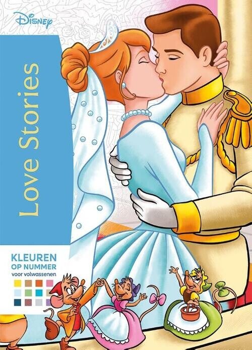 Kleuren op nummer Disney Love stories