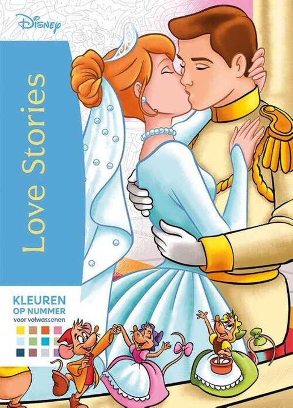 Kleuren op nummer Disney Love stories