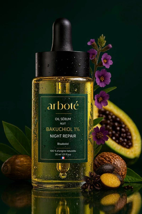 Oil Sérum Nuit au Bakuchiol – Soin Régénérant