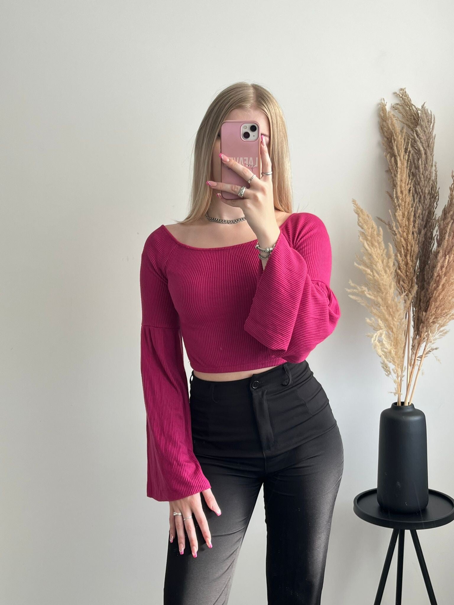 Fleur Flared Top - Berry