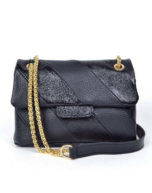 Rainbow bag - Black | Echt leer