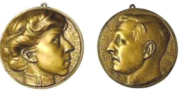 médaillon Albert Elisabeth Belgique