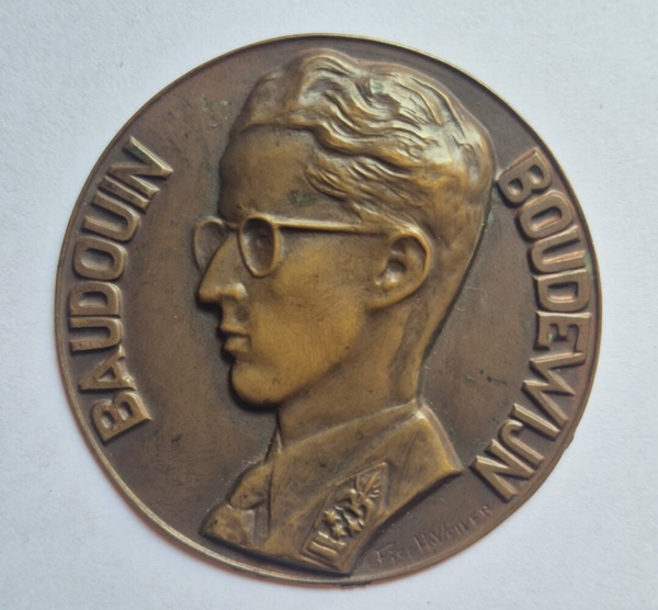 Plaque d'orfèvre Baudouin / Boudewijn