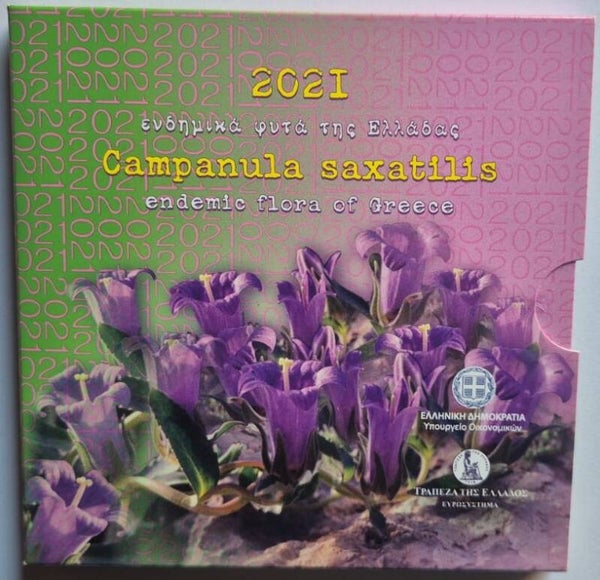 Coffret 5 Euro Argent Campanula Saxatilis 2021
