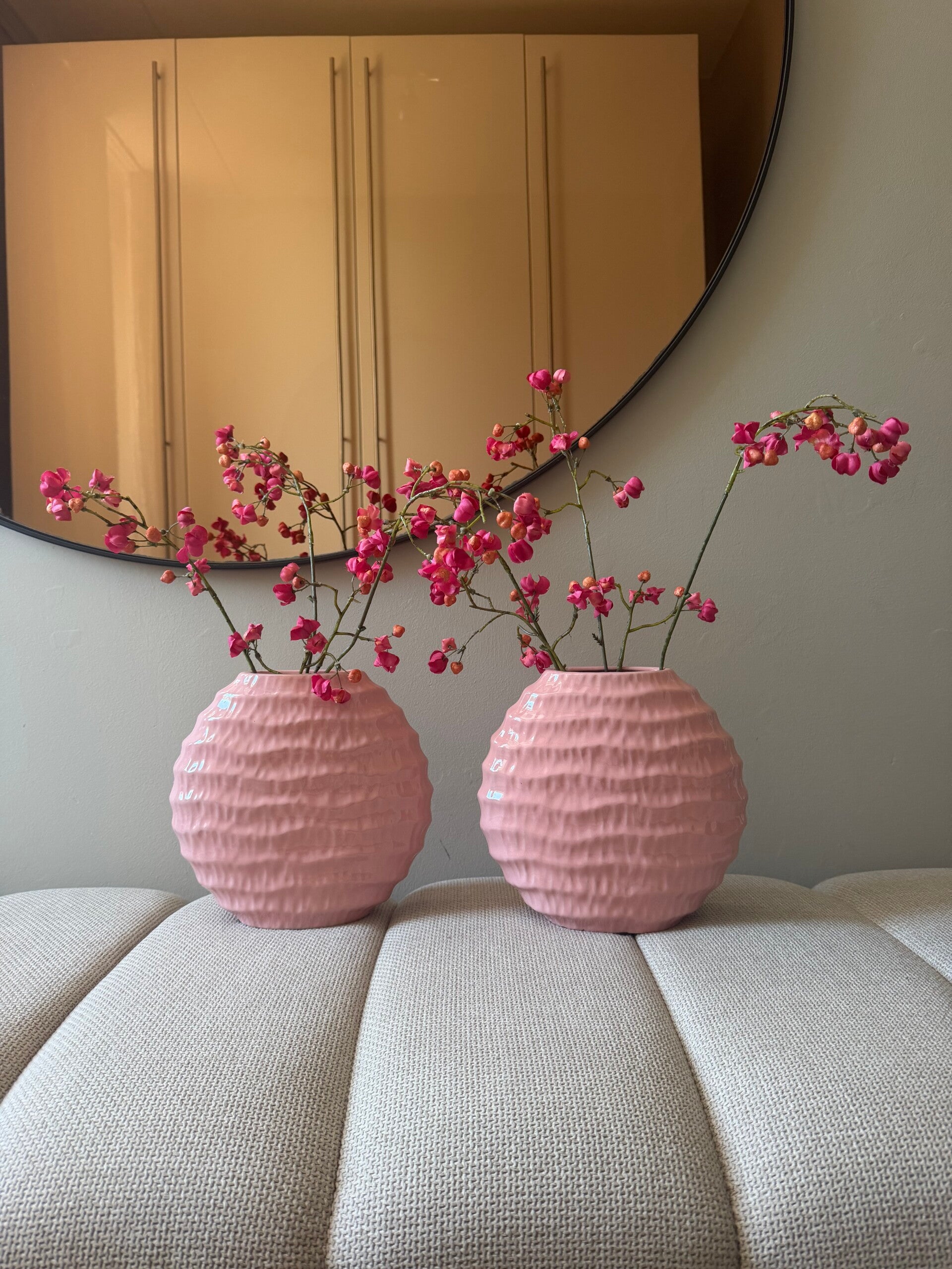 Zijde Mini's roze