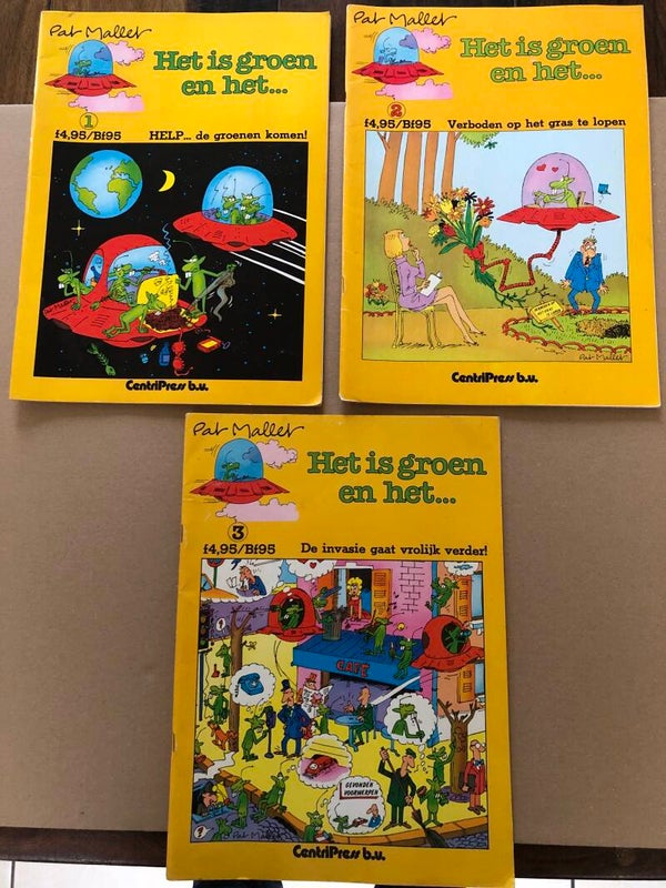 3 Albums - Het is groen en het ... Humoristisch - licht erotisch