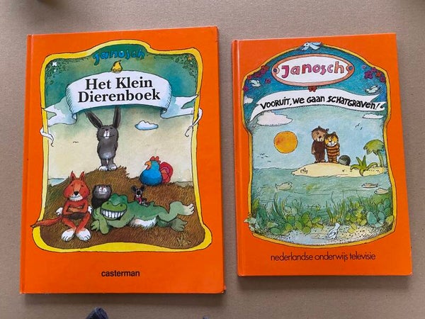 2 Boeken Janosch - Schatgraven + Klein Dierenboek