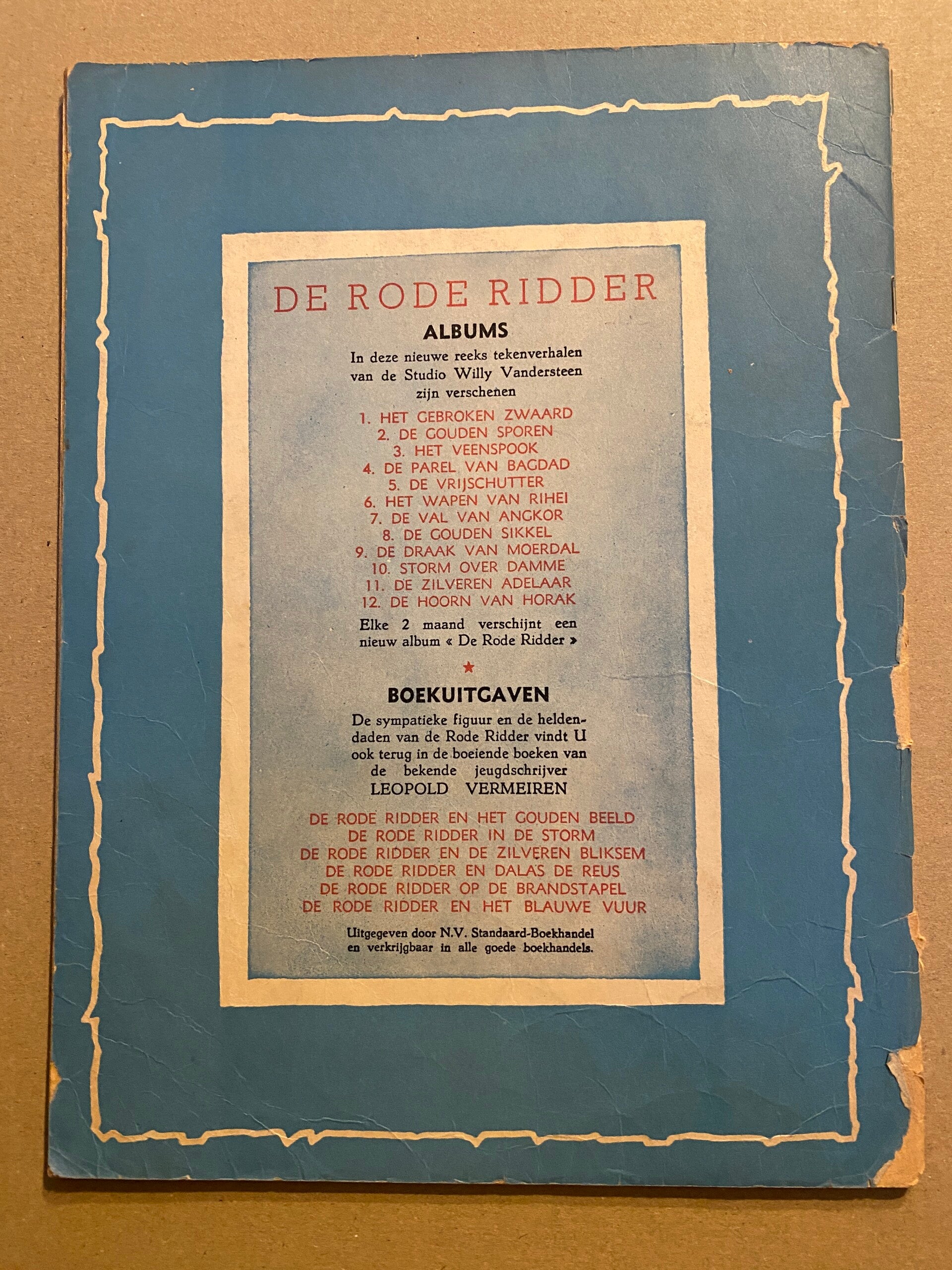 De Rode Ridder Vinyl 2 Albums de Rode Ridder - 2e druk en 4e druk 1962 / 1963 | Boekenhobby ...