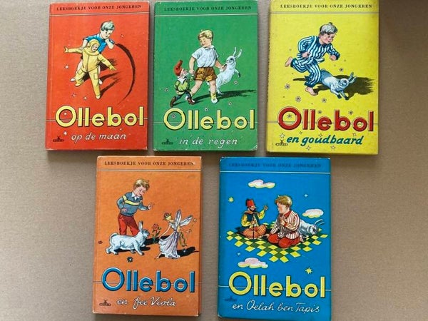 Vintage Kinderboeken - 5 Boekjes Verhalen Ollebol