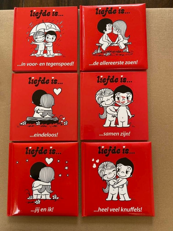 6 Cartoon-Geschenkboekjes - Liefde is ...... - NIEUW