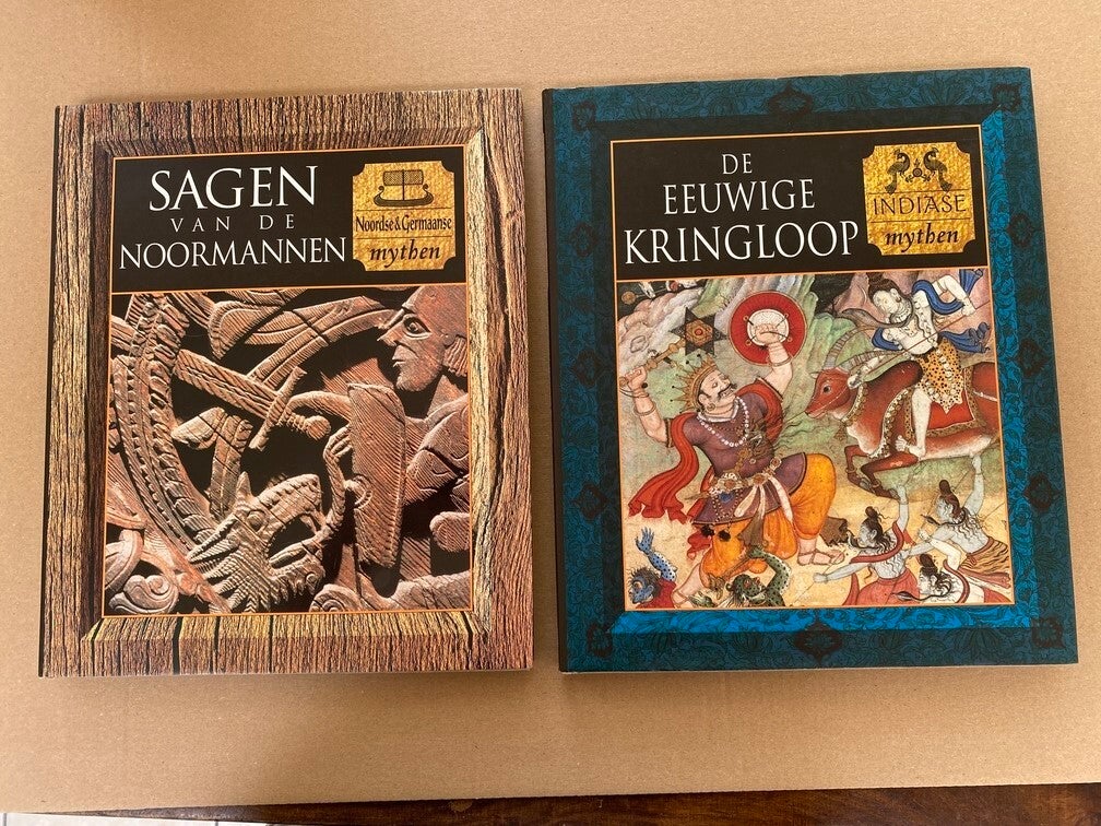 2 Boeken - Mythen en Sagen - India / Noormannen - NIEUW