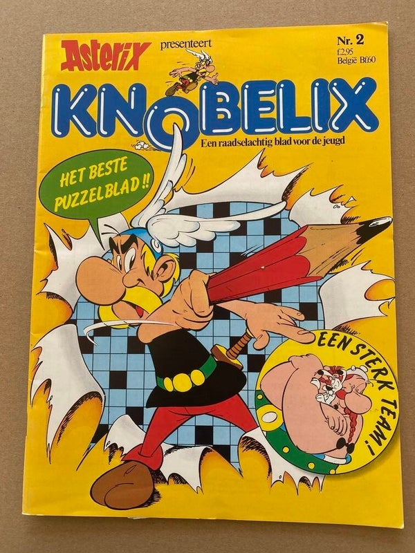 Puzzelblad Asterix en Obelix - Knobelix nr. 2 - niet gebruikt