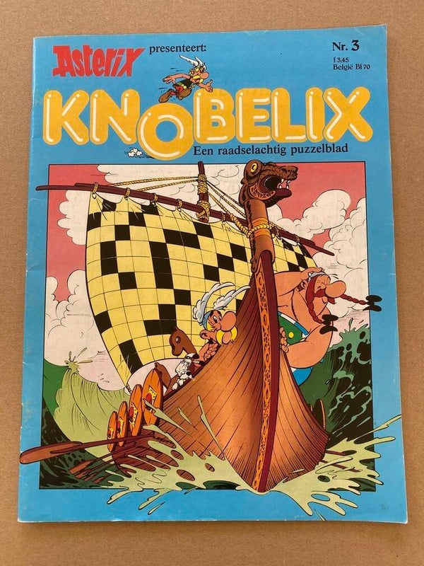 Puzzelblad Asterix en Obelix - Knobelix nr. 3 - niet gebruikt
