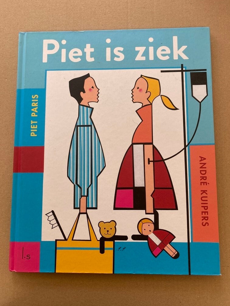 Grafische Kunst - Piet Paris - Kinderboek - Piet is Ziek
