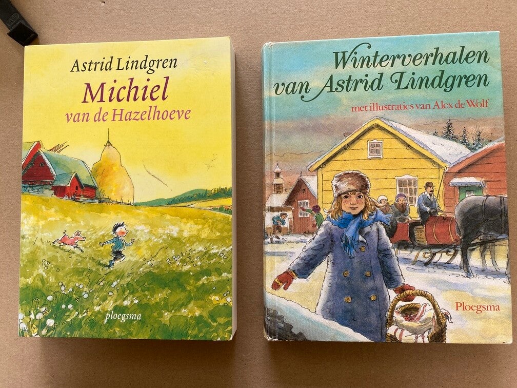 2 Boeken Astrid Lindgren - Michiel / Winterverhalen