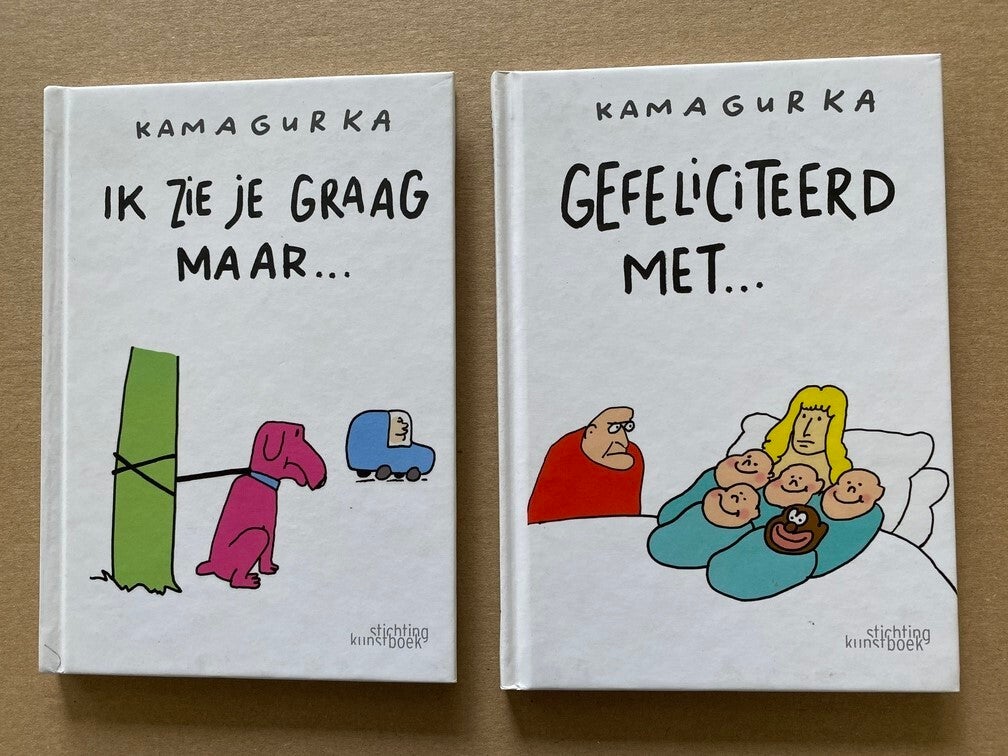 Kamagurka - 2 Absurdistische en Sarcastische Geschenkboekjes