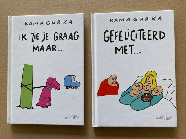 Kamagurka - 2 Absurdistische en Sarcastische Geschenkboekjes