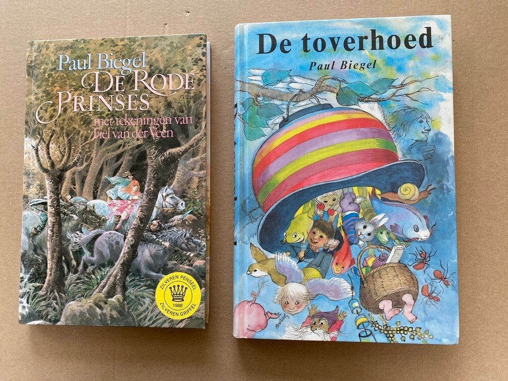 Paul Biegel - De Rode Prinses / De Toverhoed - in nieuwstaat