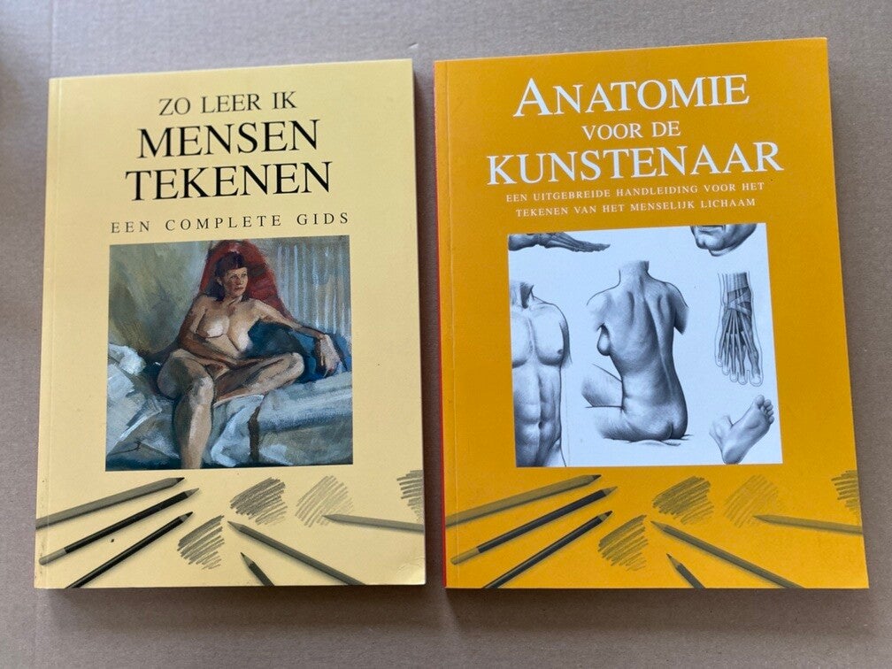 2 Handboeken - Mensen Tekenen / Anatomie voor de Kunstenaar