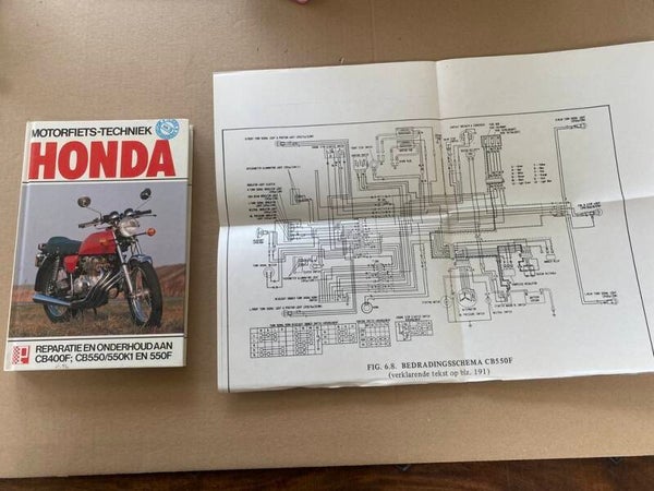 Motorfiets-Techniek - Honda CB400F/CB550/550K1 en 550 F