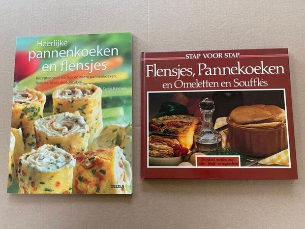 2 Boeken - Flensjes - Pannekoeken - Omeletten - Soufflés