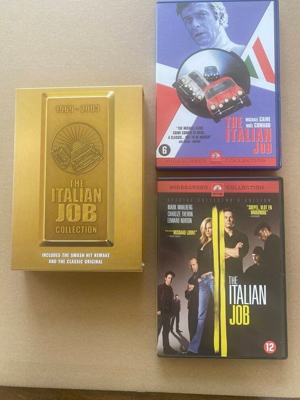 Box met 2X The Italian Job - De klassieker 1969 - De Remake 2003