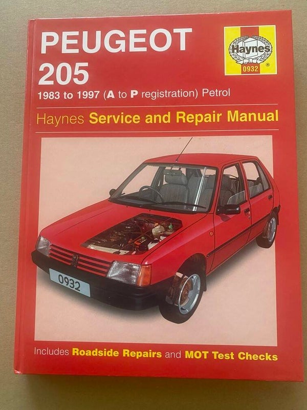 Haynes Manual - Peugeot 205 - 1983-1997 Petrol